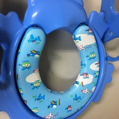 A3728　カリブ　補助便座　PM2697　ステップ付　トイレ　トイレトレーニング　トイレ用品の画像