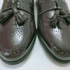 【新品未使用】Santoni（サントーニ）タッセルローファー　250418-5T  イタリアの高級ブランド 　ブラウンの画像