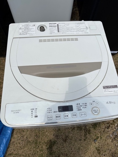 シャープ　洗濯機　2020年　4.5kg