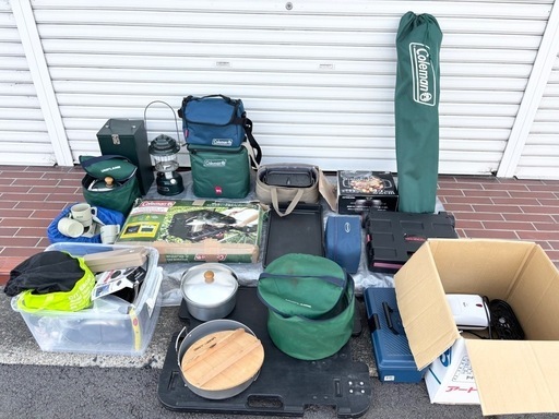 受け渡し予定者決定　キャンプ用品一式 コールマン、ユニフレーム、他