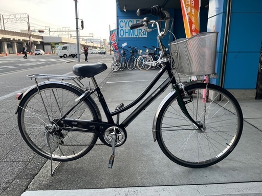【完売御礼】【大人用】整備済中古自転車 CBA 26型トラッドライン 黒色 <自転車のオオムラ 静岡店>
