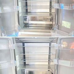 高年式!2024年製! ほぼ未使用 AQUA/アクア 5ドア 冷蔵庫 501L AQR-TXA50P-K マットクリアブラック 中古家電 店頭引取歓迎 R9439の画像