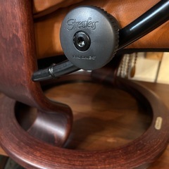 【武蔵小山店】 Ekornes エコーネス Reno S レノ 本革 ストレスレスチェア オットマン 付き 1人掛け リクライニング チェア ブラウン 1P ソファ 椅子 イスの画像