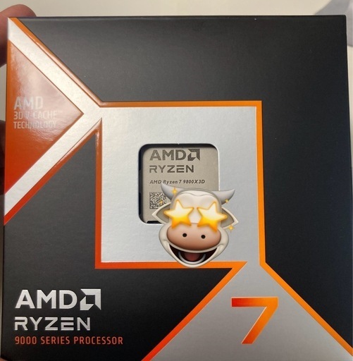 日本正規代理店購入保証書付[美品]Ryzen 7 9800X3D (おじ) 草津