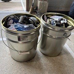 鉄ゴミ ペール缶　20L 2缶分の画像