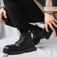 メンズ ワークブーツ 防寒 長靴 バイク ライディング ブーツ 26cm　26.5cmの画像