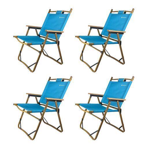 新品未使用】軽量折りたたみチェア × 4脚セットキャンプ用品1人