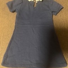 【着用2回の美品】《H&M》フォーマル正装 紺ワンピースの画像