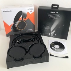 【ジャンク品】steelseries ARCTIS 5 (スティールシリーズ) ゲーミングヘッドセット ブラック ヘッドフォン ヘッドホンの画像