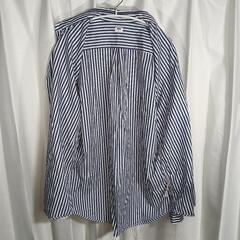 【美品】UNIQLO ストライプ 長袖シャツ XLの画像