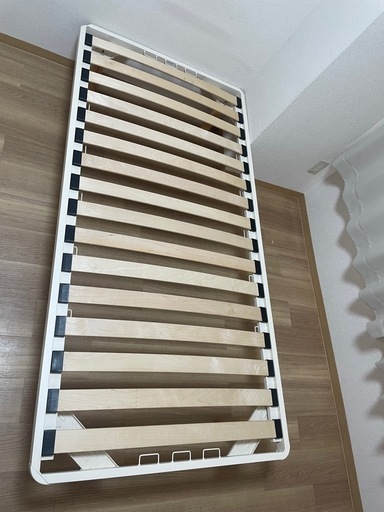 無印のシングルベッド 引取限定】無印良品 シングルベッド パイン材①