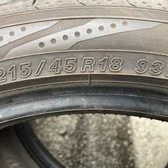 2023年製 YOKOHAMA 215/45R18 2本 9分山 ミニバンコンパクトカー プリウスノアヴォクシーセレナなどの画像