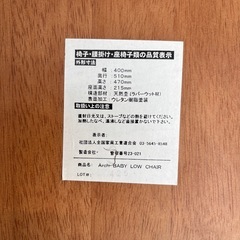 ベビー用椅子の画像
