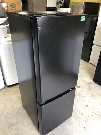 NO B119  ?福岡市内配送設置無料✨?yselect YRZF15J ヤマダオリジナル ２ドア冷蔵庫 (156L・右開き) ブラ