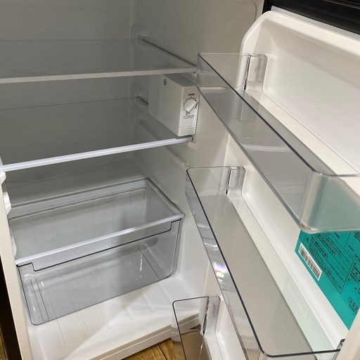 ?美品?2024年製 Haier 120L冷蔵庫 JR-HS12A 一人暮らし コンパクト 2ドア ブラックカラー オシャレNo528