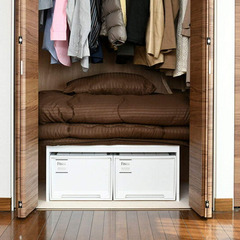 【新品無料】[山善]  頑丈 クローゼット コの字型収納棚の画像