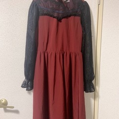 Ank Rouge アンクルージュ ロングワンピース ワインレッド