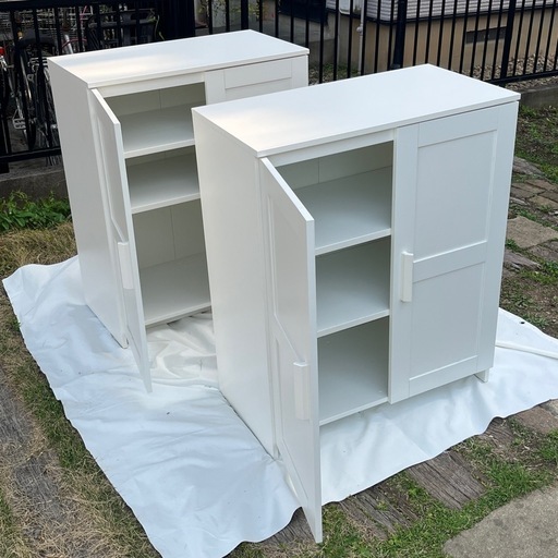 IKEA BRIMNES（ブリムネス）キャビネット 扉付き ホワイト 78×95cm