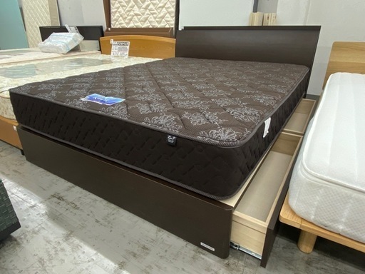 【愛品館 江戸川店 】引き出し付き ワイドダブルベッド TOKYO BED（東京ベッド）