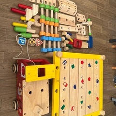 アクティブ消防車&カーペンターテーブル　セット