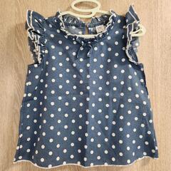 ⑰SHEIN 12-24m トップス 女の子 ドット柄の画像