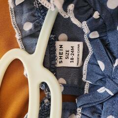 ⑰SHEIN 12-24m トップス 女の子 ドット柄の画像