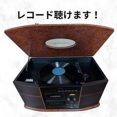 【ジャンク品】卓上型レコードプレーヤーの画像