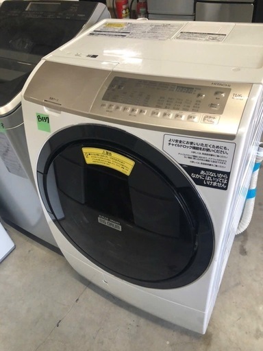 NO B137  ?福岡市内配送設置無料✨?ドラム式洗濯乾燥機 ビッグドラム ホワイト BD-SV110FL-W [洗濯11.0kg 