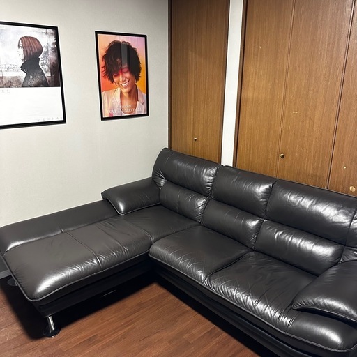 ニトリ　ロゾ4 ブラウン　右カウチ　引取り限定