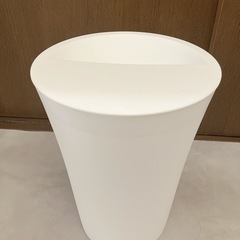 7.3L ごみ箱 丸型 ホワイト カクス KAKUSの画像