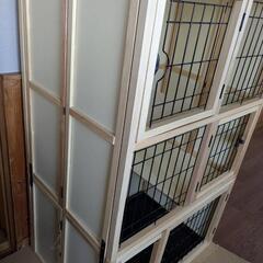 猫用ケージ3段【木製】ナチュラルワンの画像