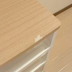 ニトリ　衣類ケース　3段　木目調天板の画像