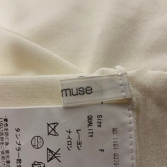 カットソー♡ muse muse♡白♡半袖の画像