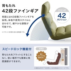 【5/10迄】lowya 座椅子 ブラウンの画像