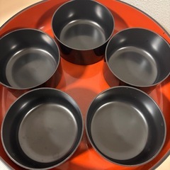 飯切　寿司桶　蓋付き 飯碗　5 セット　鮨　ちらし寿司　おひつ　重箱　オードブルの画像