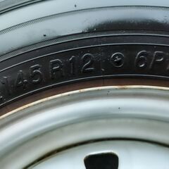 1本のみ！軽トラ用 鉄チンホイール＋ヨコハマ 145R12 LT スペアタイヤに如何でしょうか？（投稿ID : 1gt70q）の画像