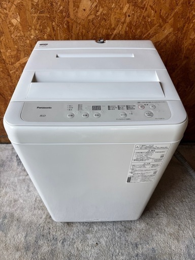 D1801   洗濯機　Panasonic パナソニック　5kg 2021年