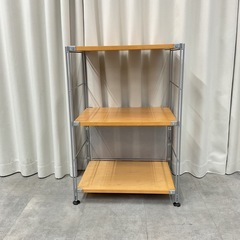 KD-42【新入荷　リサイクル品】メイプル材　ユニットシェルフ3...