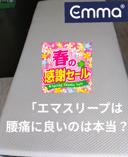 エマスリープは腰痛に良いって本当？」エマ・ハイブリッドV2