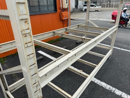 重量棚　パレットラック　キャスター付き　幅285　奥100　高さ253ｃｍ