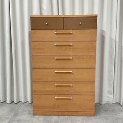 KD-44【新入荷　リサイクル品】ハイチェスト　ナチュラル