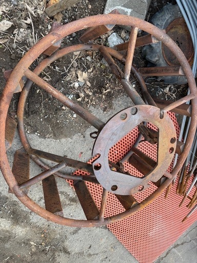 トラクター 鉄車輪 かご車輪 温田 水田 農機具