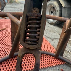 トラクター 鉄車輪 かご車輪 温田 水田 農機具 の画像