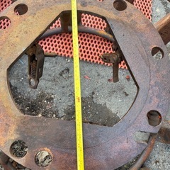 トラクター 鉄車輪 かご車輪 温田 水田 農機具 の画像