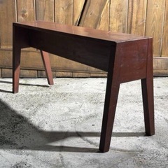 古い 木製 ベンチ 長椅子 幅91cm 花台 飾り台 腰掛け 古道具 昭和レトロの画像