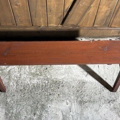 古い 木製 ベンチ 長椅子 幅91cm 花台 飾り台 腰掛け 古道具 昭和レトロの画像