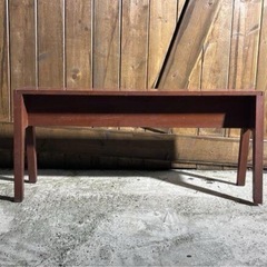 古い 木製 ベンチ 長椅子 幅91cm 花台 飾り台 腰掛け 古道具 昭和レトロの画像