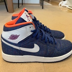 希少❗️ NIKE ナイキ Air Jordan 1 GS Retro High GG Royal Blue White Purple の画像