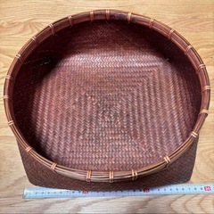 カゴ　かご　籠　３点　セット　すだれ　蓋付き　ミニ　大きめ　まとめて　まとめ売り　未使用　収納　ケース　家具の画像
