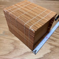 カゴ　かご　籠　３点　セット　すだれ　蓋付き　ミニ　大きめ　まとめて　まとめ売り　未使用　収納　ケース　家具の画像